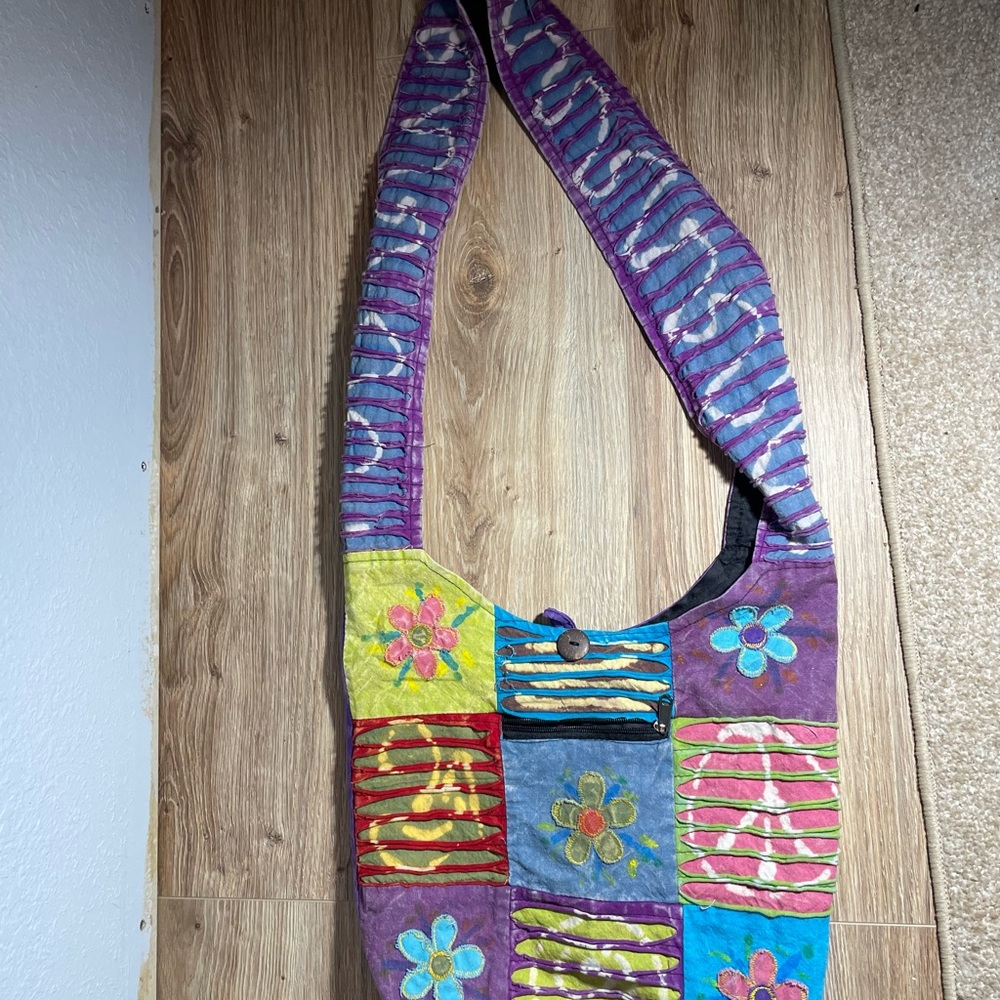 Rising International Multicolor Patchwork Crossbody Bag - Picture 3 of 9